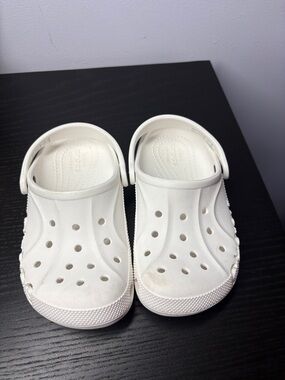 CROCS Kids White Classic Clog Water Shoes